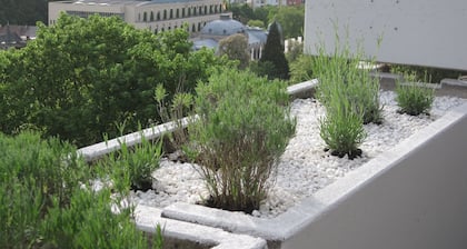 Apartment with large sun terrace and panoramic view near Festspielhaus