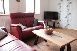 TV, fireplace, ping pong, books - Our house with 7 rooms offers you a lot of space for your vacation on 120m2 (Brandscheid)