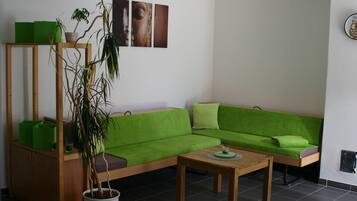 Fernseher, Kamin, Bücher