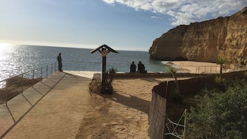 Beach nearby, sun-loungers
