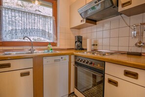 Fridge, microwave, oven, stovetop - Apartment in the center of St. Blasien (St. Blasien)