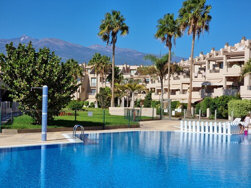 Luxury Villa Playa Tejita, 2 Pools, terrace, seafront, at the beach, TV, Wifi