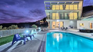 A heated pool