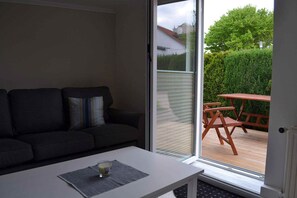 TV, DVD player, stereo