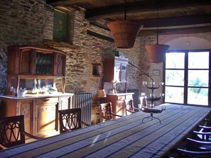 Dining - Stone house with pool in a unique location.  (Piandimeleto)