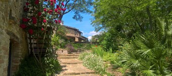 Stone house with pool in a unique location. 