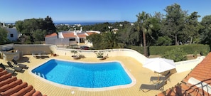 Piscine extérieure, piscine chauffée