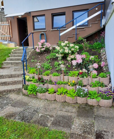 Aida, 2 rooms, panoramic view, extra large beds, 2 baby beds, terrace, garden