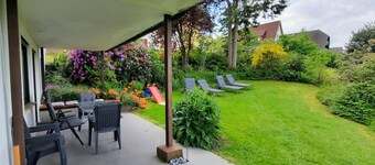 Aida, 2 rooms, panoramic view, extra large beds, 2 baby beds, terrace, garden