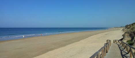 Beach nearby, sun-loungers