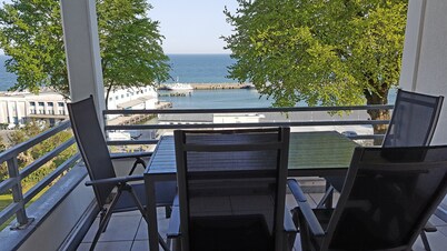 4 star **** apartment with panoramic sea view, 1st row, Sassnitz auf Rügen