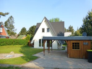 Exterior - Holiday house of high quality and cozy, sauna, 150m to the beach, quiet natural location (Rankwitz (OT Quilitz))