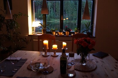 Apartment "Haus am See" Alte Tambacher dam for 2-4 people