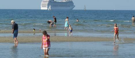 Vlak bij het strand