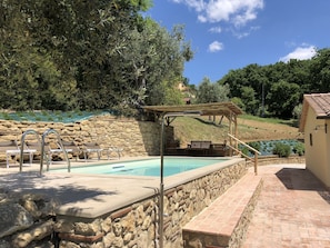 Pool - Romantic comfortable house with view upon the sea, dishwasher, washing maschine (Riparbella)