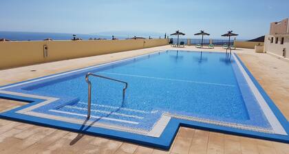 Villa Roque del Conde 3 with fantastic sea view, Terrace, Pool, Wifi, SAT-TV