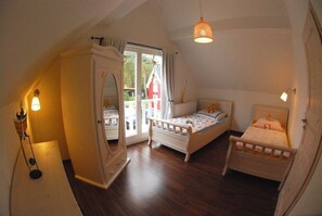 2 slaapkamers, een strijkplank/strijkijzer, wifi