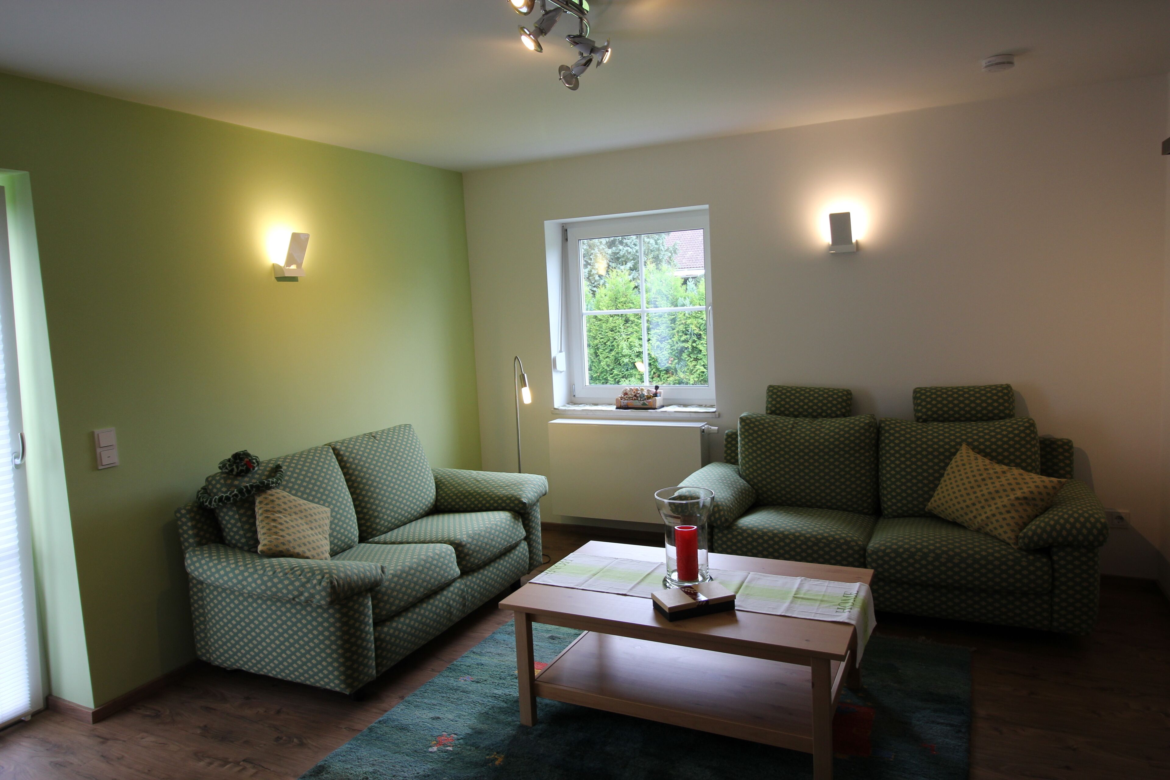 Een televisie, een dvd-speler, boeken en een filmbibliotheek