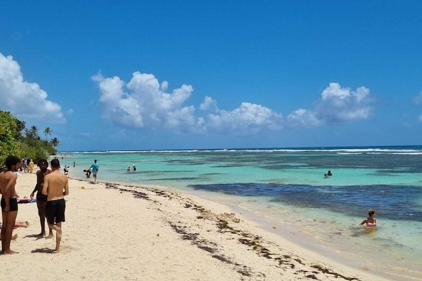 Perto da praia, toalhas de praia