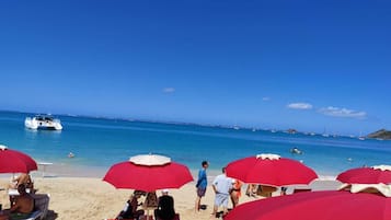 Playa en los alrededores y toallas de playa 