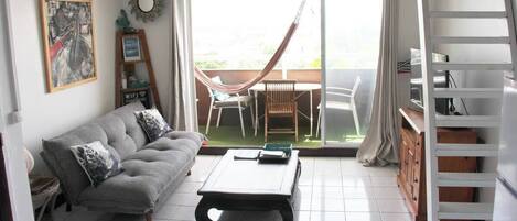 TV, DVD player, stereo