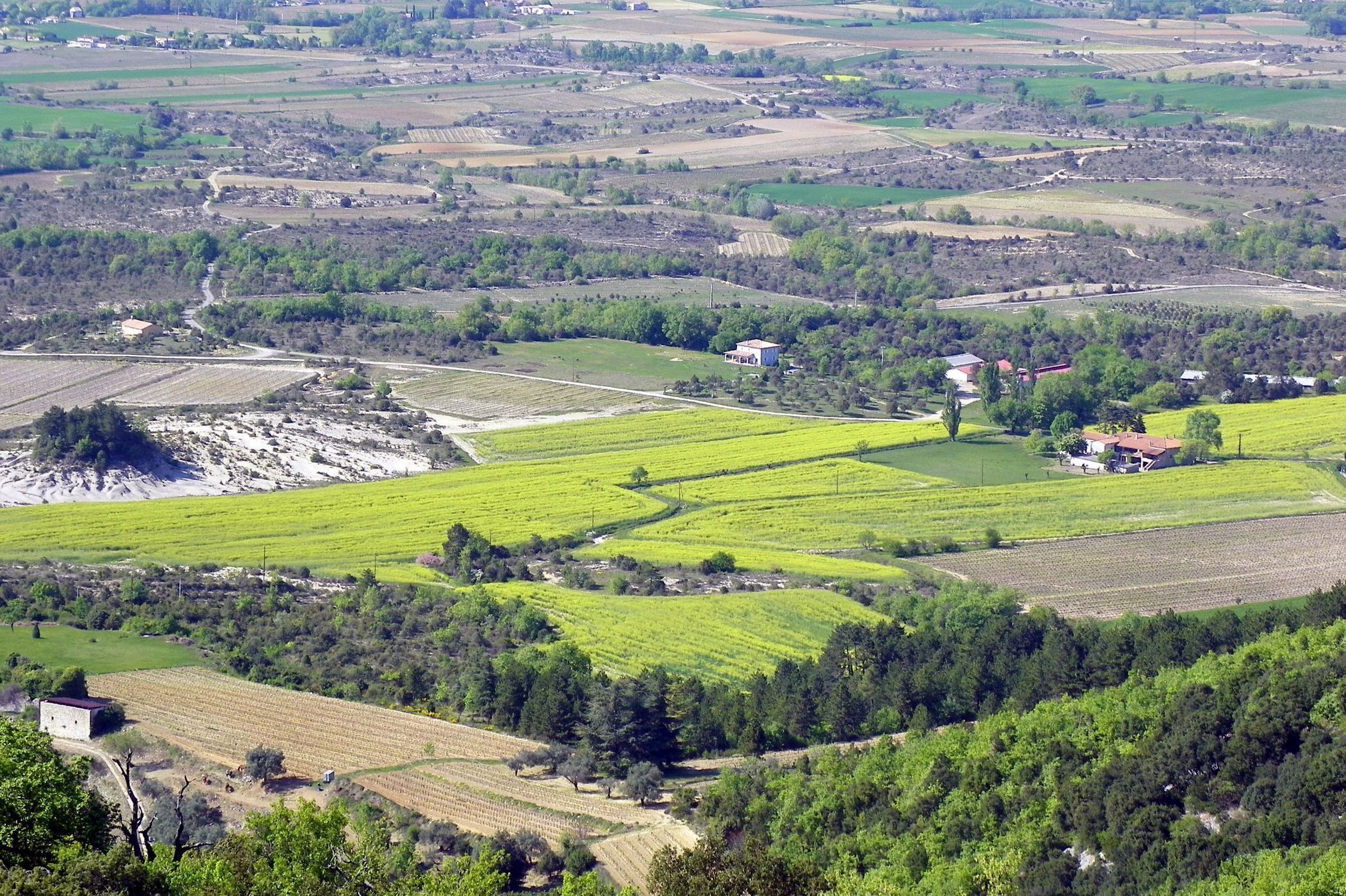 منظر من الجو على ارتفاع عالٍ