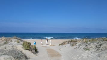 Vlak bij het strand