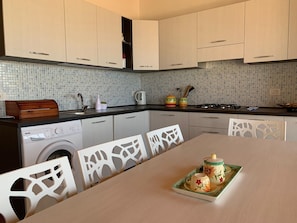 Fridge, oven, stovetop, dishwasher