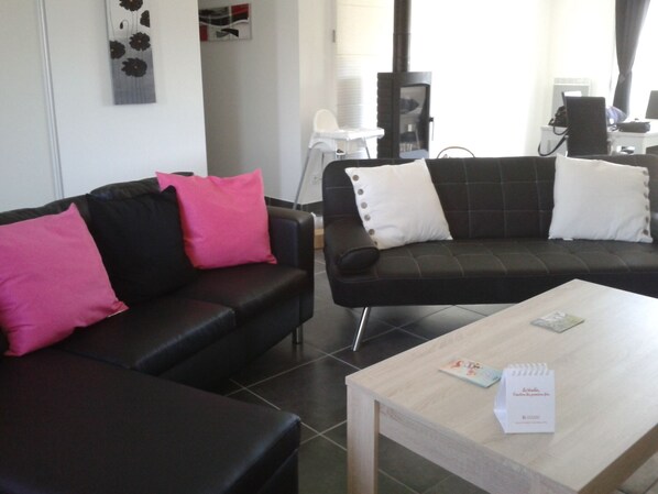 TV, DVD player, books