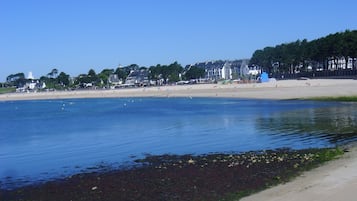 Vlak bij het strand