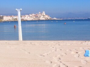 Beach nearby, sun-loungers