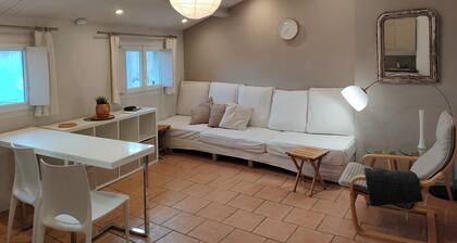 2 piÚces, climatisé et équipé vue sur toits plein centre, chambre séparée