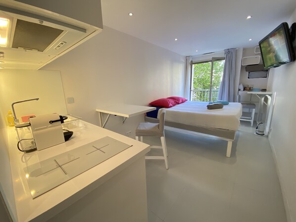 1 Schlafzimmer, Bügeleisen/Bügelbrett, kostenloses WLAN, Bettwäsche