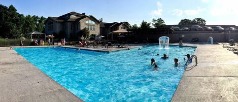 Indoor pool, a heated pool