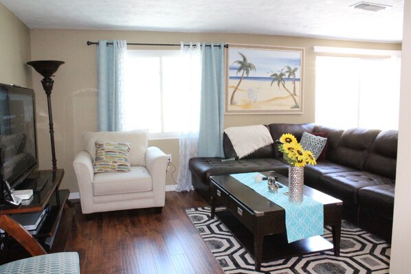 Smart TV, DVD player, books