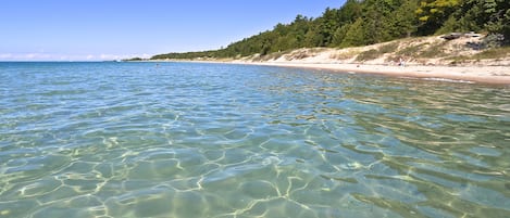 Vlak bij het strand