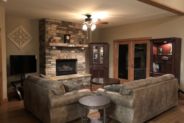 Great room with cozy fireplace