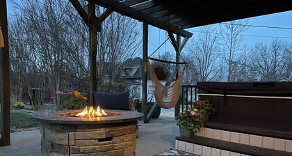 Retkeile Shawnee Forest & Tule kotiin rentoutumaan ihastuttavassa puutarhassamme * 55 tuuman televisiossa *