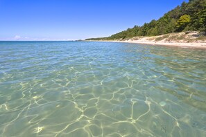 Sun-loungers, beach towels