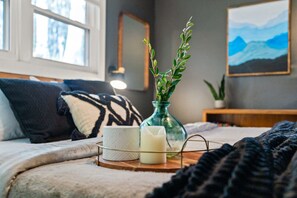 3 bedrooms, desk, iron/ironing board, travel cot - Mountain View Cottage with Hot Tub (Candler)