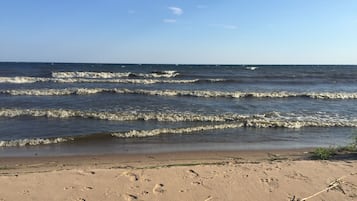 En la playa