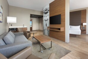 In-room safe, desk, laptop workspace, blackout curtains - AC Hotel by Marriott San Francisco Airport Oyster Point/Waterfront (South San Francisco)