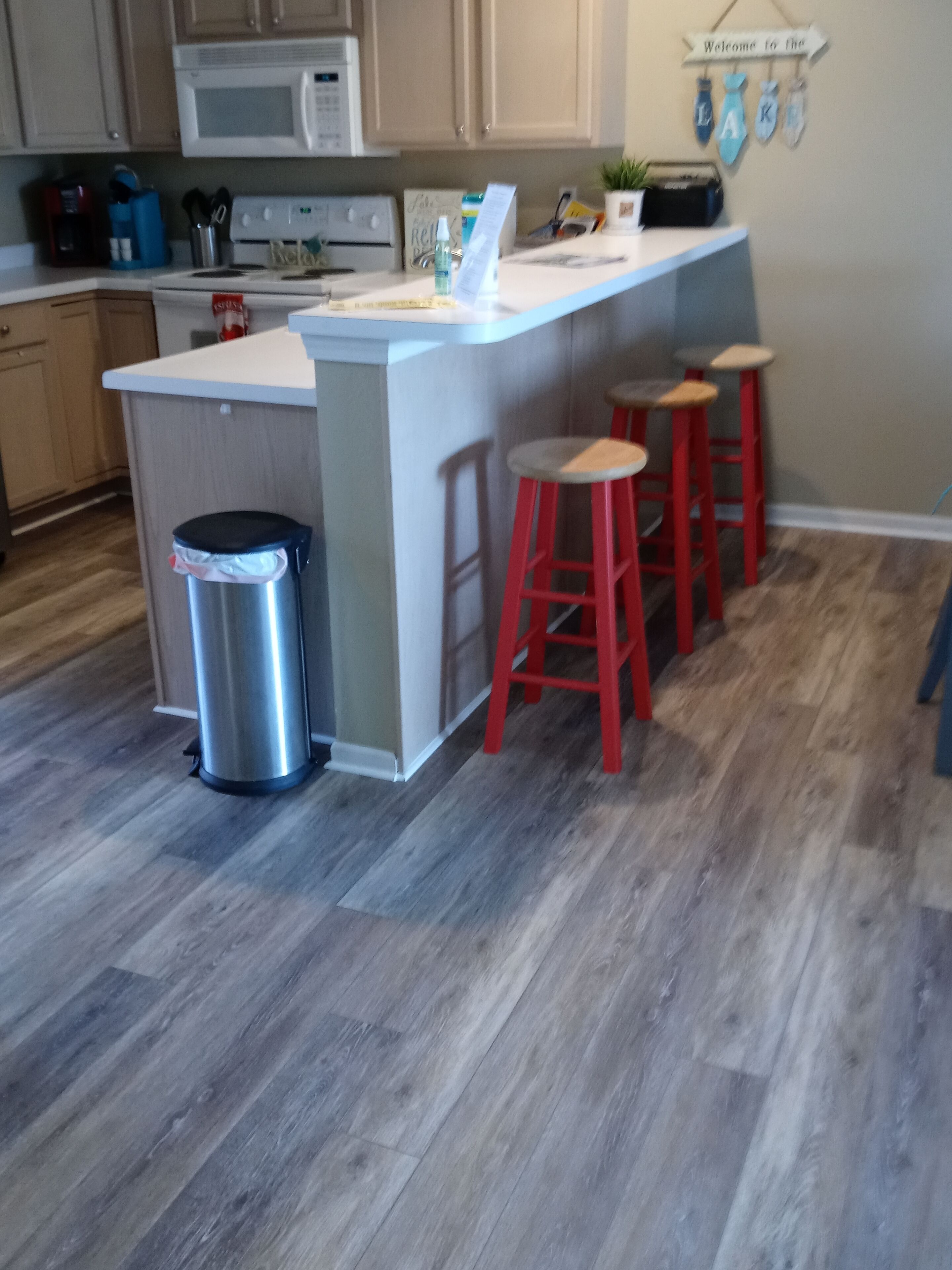 extra seating at the bar area