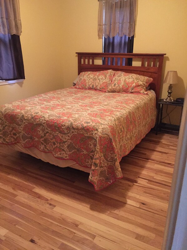 1 bedroom, iron/ironing board, bed sheets