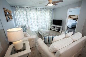 TV, DVD player, ping pong