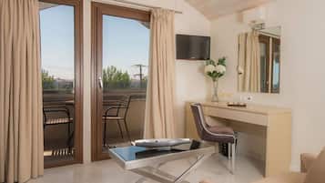 Superior Room (Inland View) | Living area | Flat-screen TV