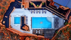 A heated pool