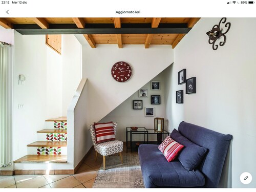 Cozy attic among the rooftops of the city