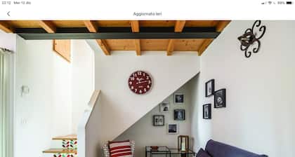 Cozy attic among the rooftops of the city