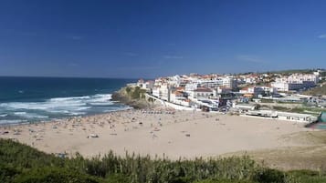 Perto da praia, toalhas de praia